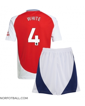 Billige Fotballdrakt Arsenal Ben White #4 Replika Hjemmedraktsett Barn 2024-25 Kortermet (med bukser)